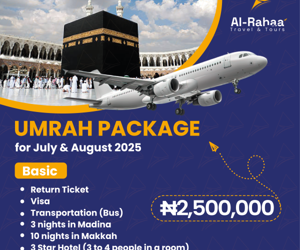 Umrah Package (July- August) Basic